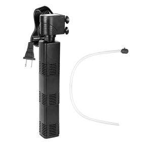 4 in 1 Submersible Aquarium Filter for 60 to 160Gallon Fish Tank Powerful Internal Fish Tank Filter with Biochemical Cotton Filter For Saltwater (Power: 30W)